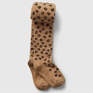 Baby Gap Toddler Girl’s Leopard Print Kids Tights Size 4-5 Years Old